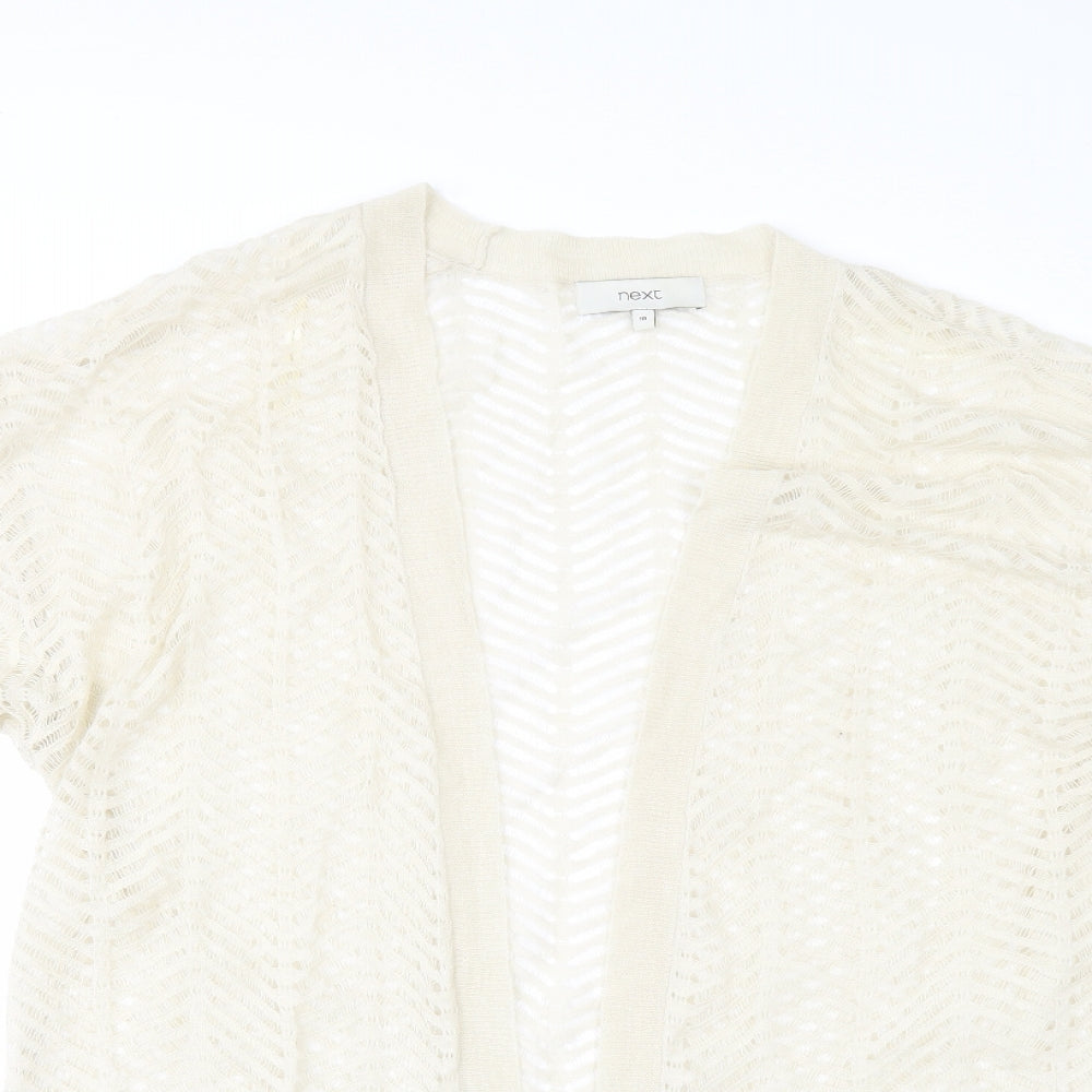 NEXT Womens Beige   Cardigan Jumper Size 10