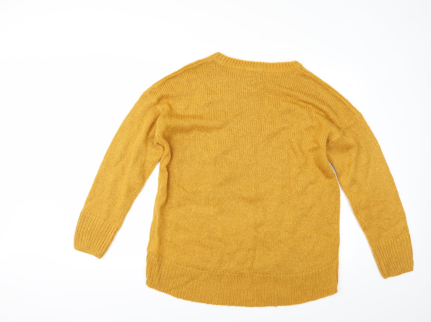 New Look Womens Yellow   Pullover Jumper Size L