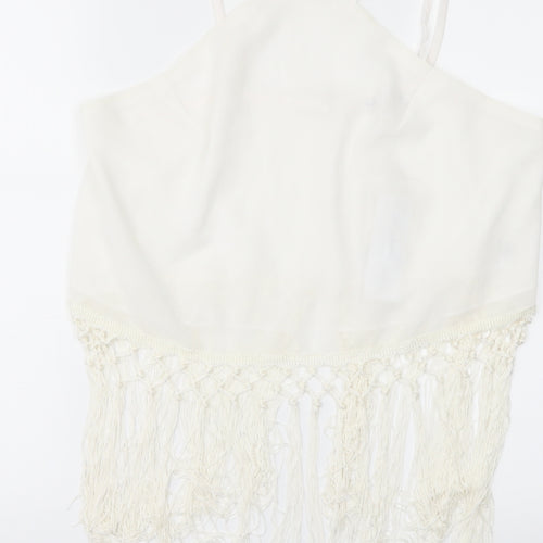 Glamourous Womens White   Kimono Blouse Size 12