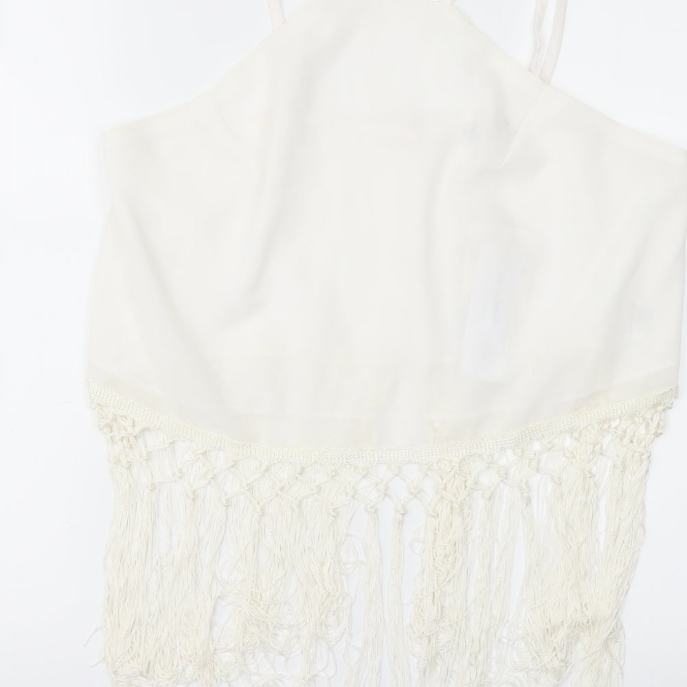 Glamourous Womens White   Kimono Blouse Size 12