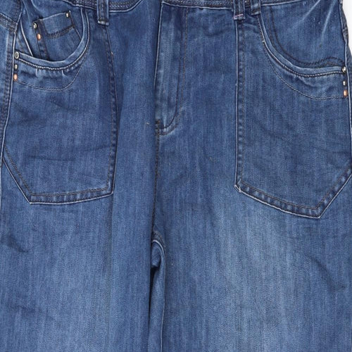 George Womens Blue  Denim Cropped Jeans Size 20 L22 in
