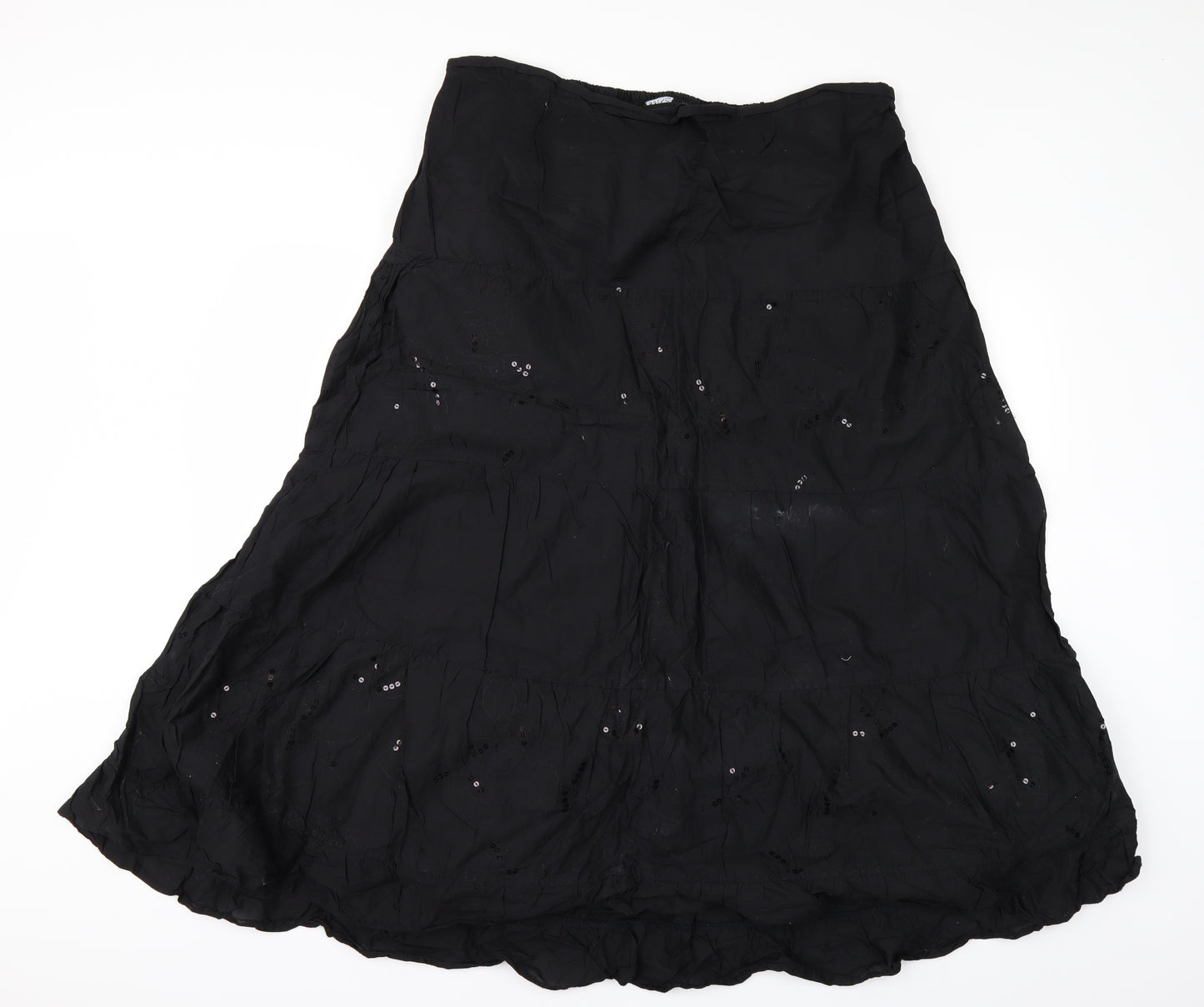 Evans Womens Black   A-Line Skirt Size 22