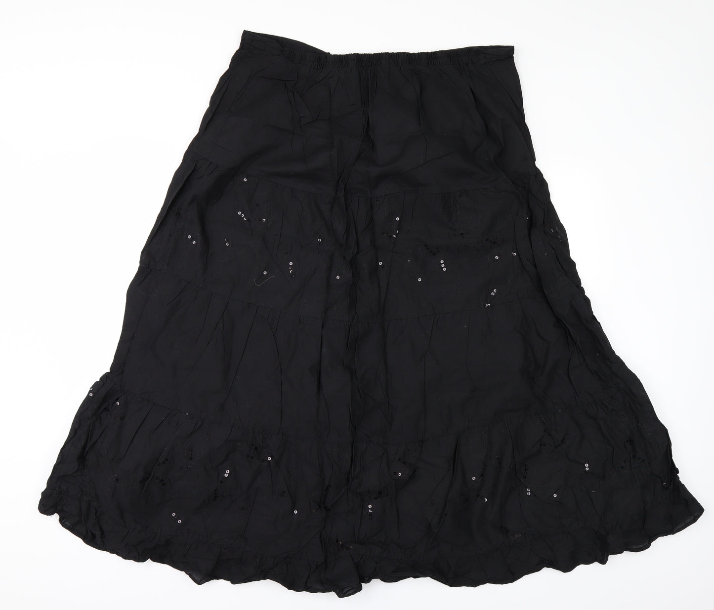 Evans Womens Black   A-Line Skirt Size 22