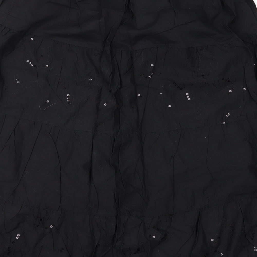Evans Womens Black   A-Line Skirt Size 22