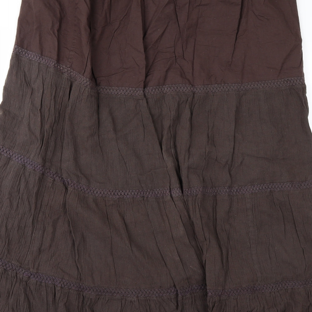Evans Womens Brown   A-Line Skirt Size 22