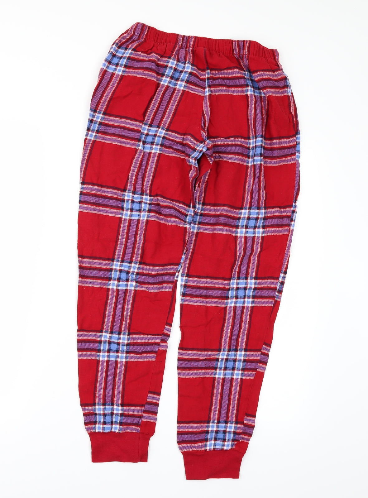 George Womens Red Check  Top Pyjama Set Size 10  - Pyjama Set