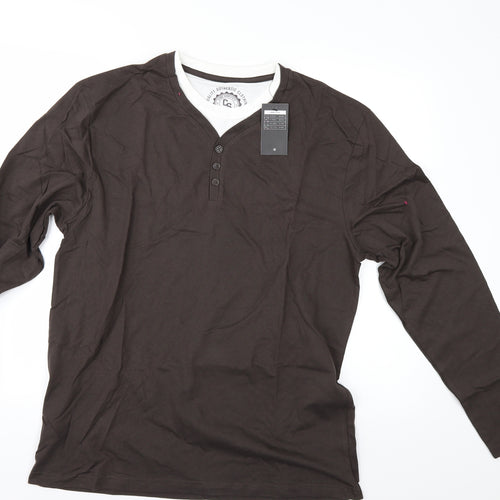 Cedar Wood State Mens Brown    T-Shirt Size XL