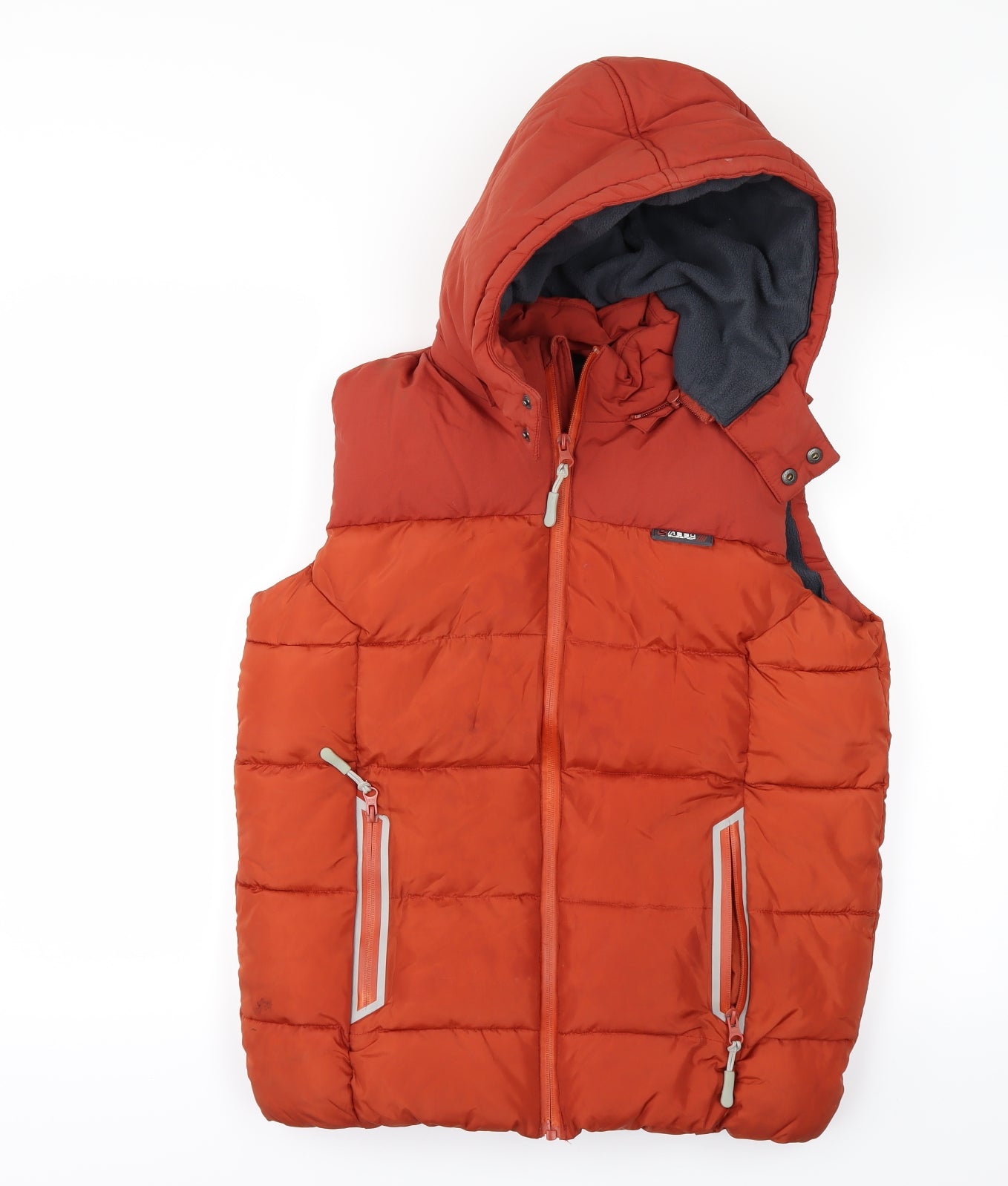 Superior Boys Orange   Gilet Jacket Size 13-14 Years