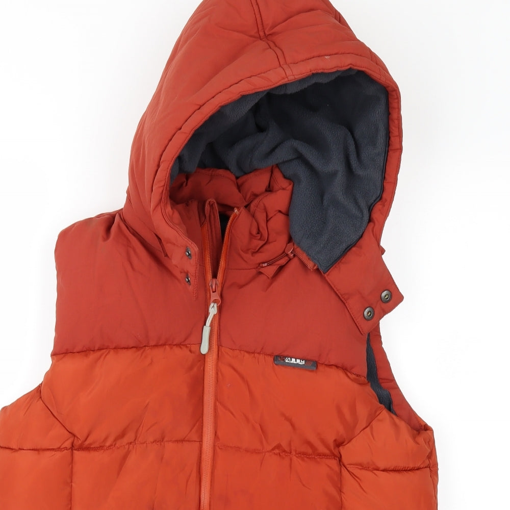 Superior Boys Orange   Gilet Jacket Size 13-14 Years