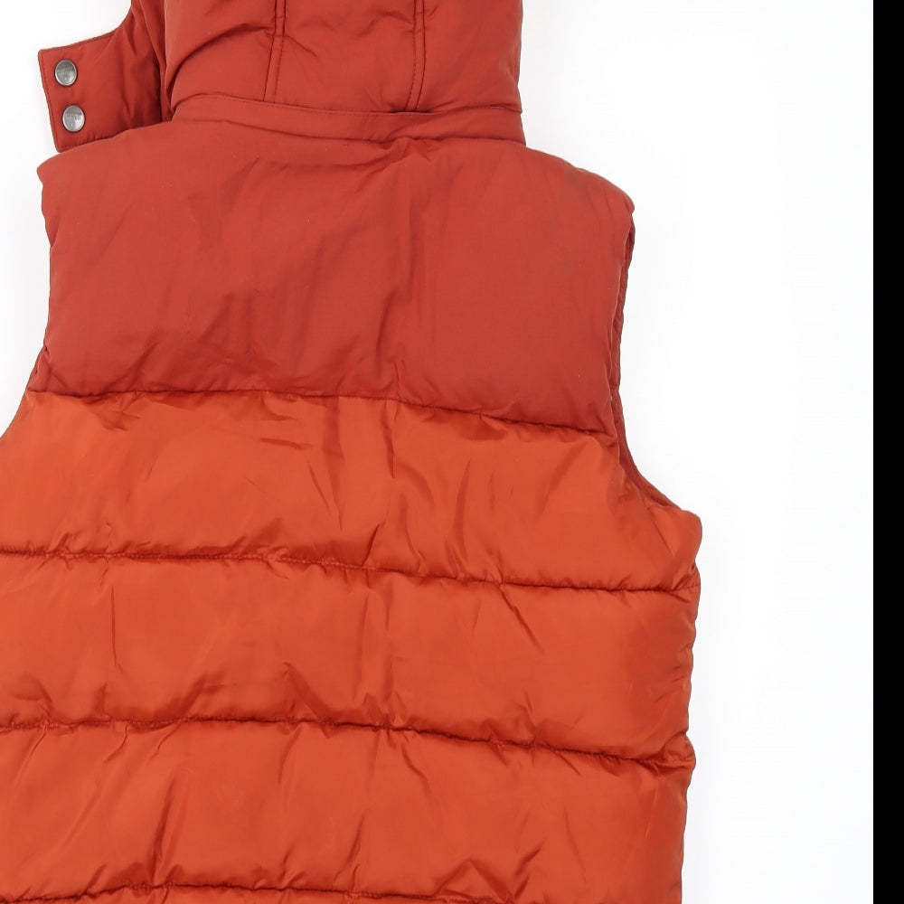 Superior Boys Orange   Gilet Jacket Size 13-14 Years