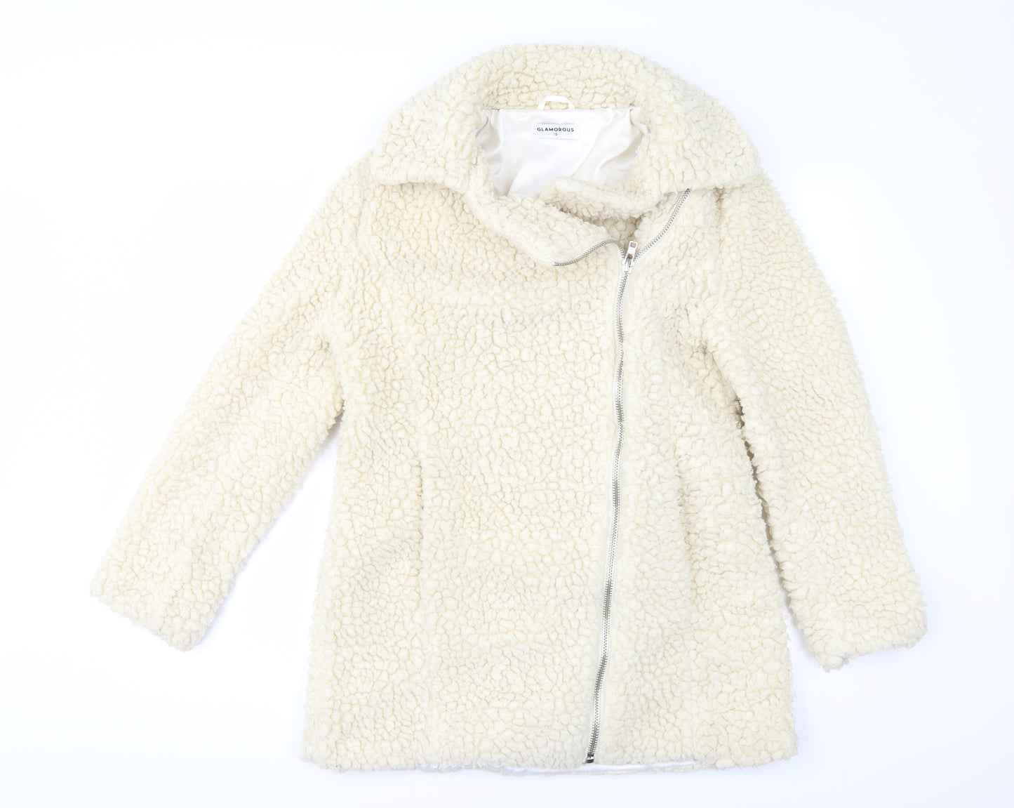 Glamourous Womens Ivory   Jacket  Size 12