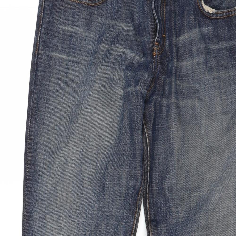 Calvin Klein Womens Blue  Denim Flared Jeans Size 32 in L28 in