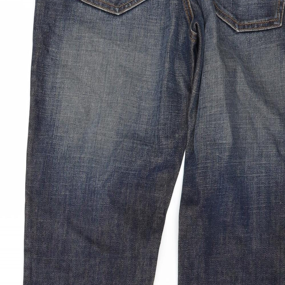 Calvin Klein Womens Blue  Denim Flared Jeans Size 32 in L28 in