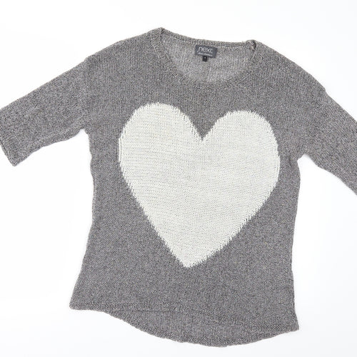 NEXT Womens Silver   Pullover Jumper Size 10