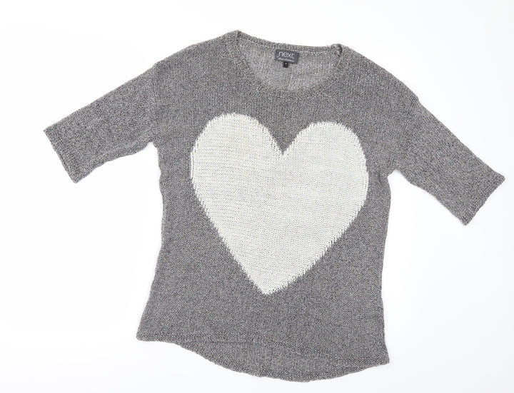 NEXT Womens Silver   Pullover Jumper Size 10