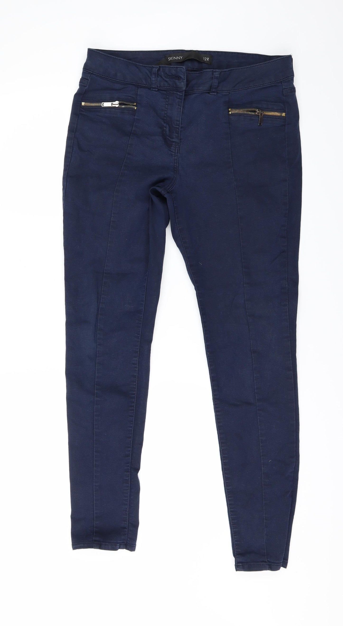 NEXT Womens Beige  Denim Skinny Jeans Size 12 L29 in