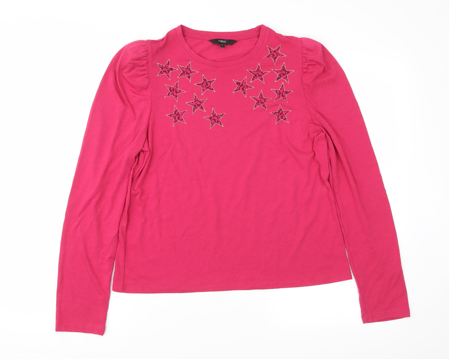 NEXT Womens Pink  Jersey Basic Blouse Size 12