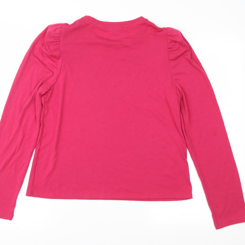 NEXT Womens Pink  Jersey Basic Blouse Size 12