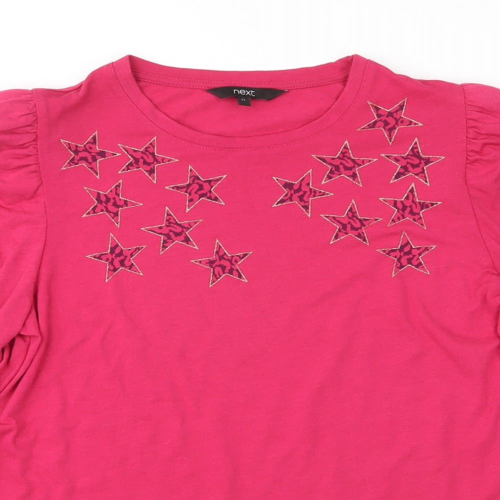 NEXT Womens Pink  Jersey Basic Blouse Size 12