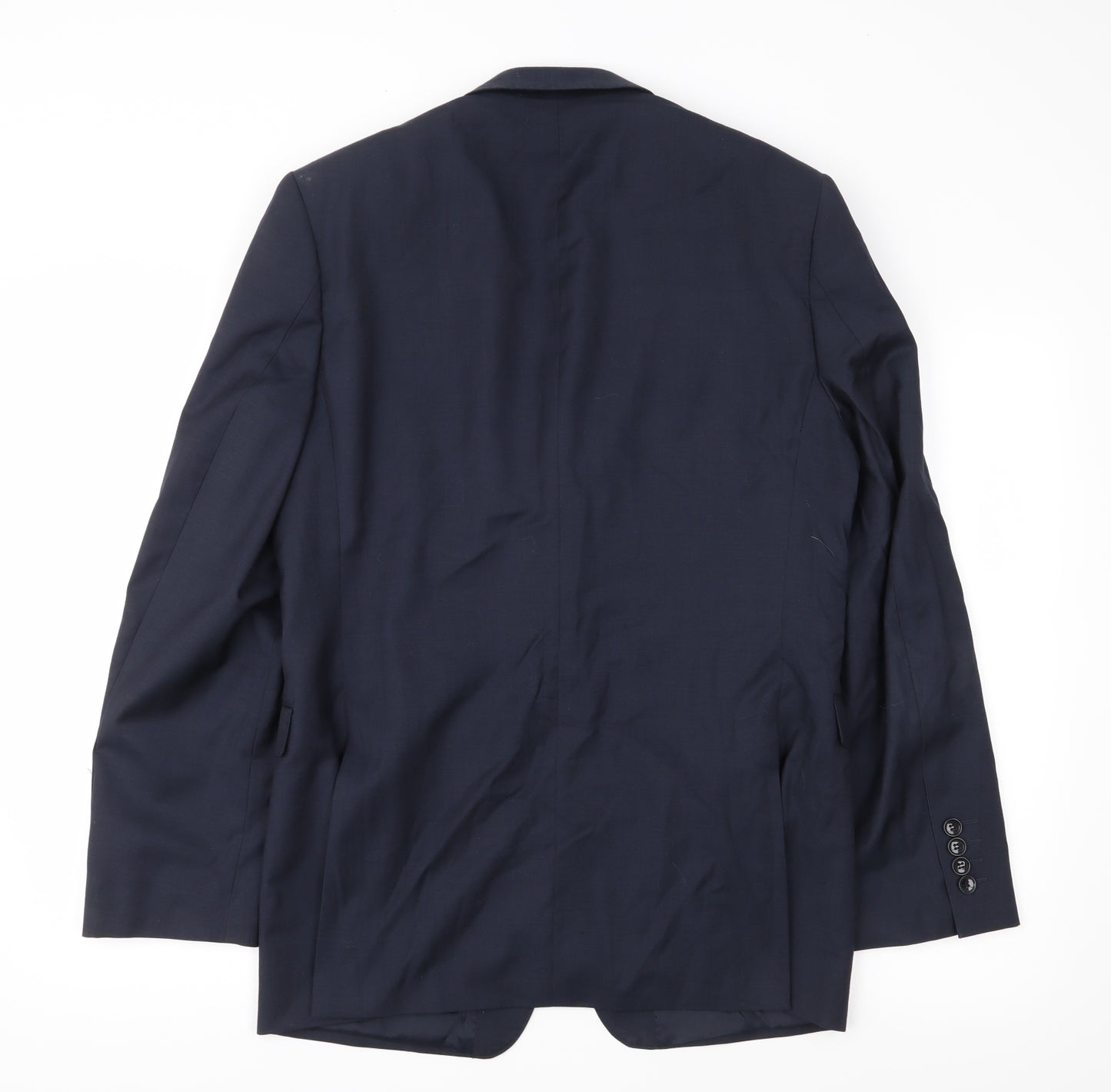 Preworn Mens Blue   Jacket Suit Jacket Size 40