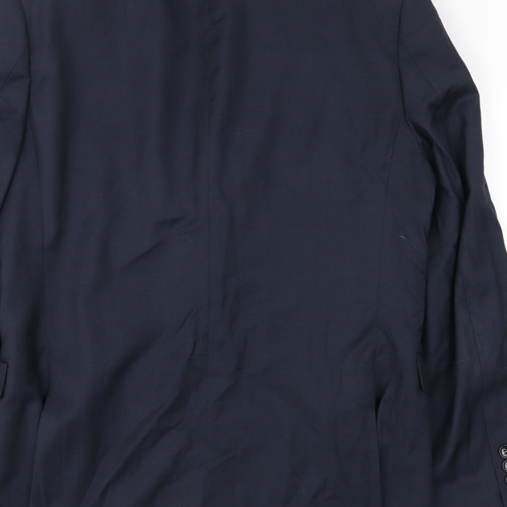 Preworn Mens Blue   Jacket Suit Jacket Size 40
