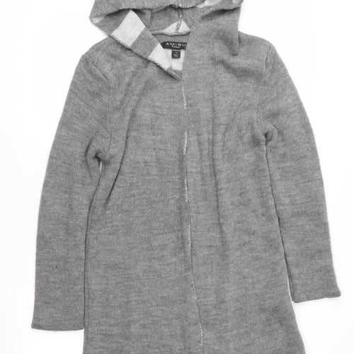 Amisu Womens Grey  Knit Cardigan Jumper Size S