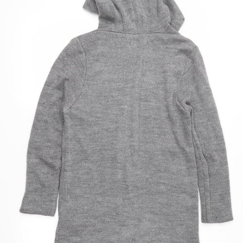 Amisu Womens Grey  Knit Cardigan Jumper Size S