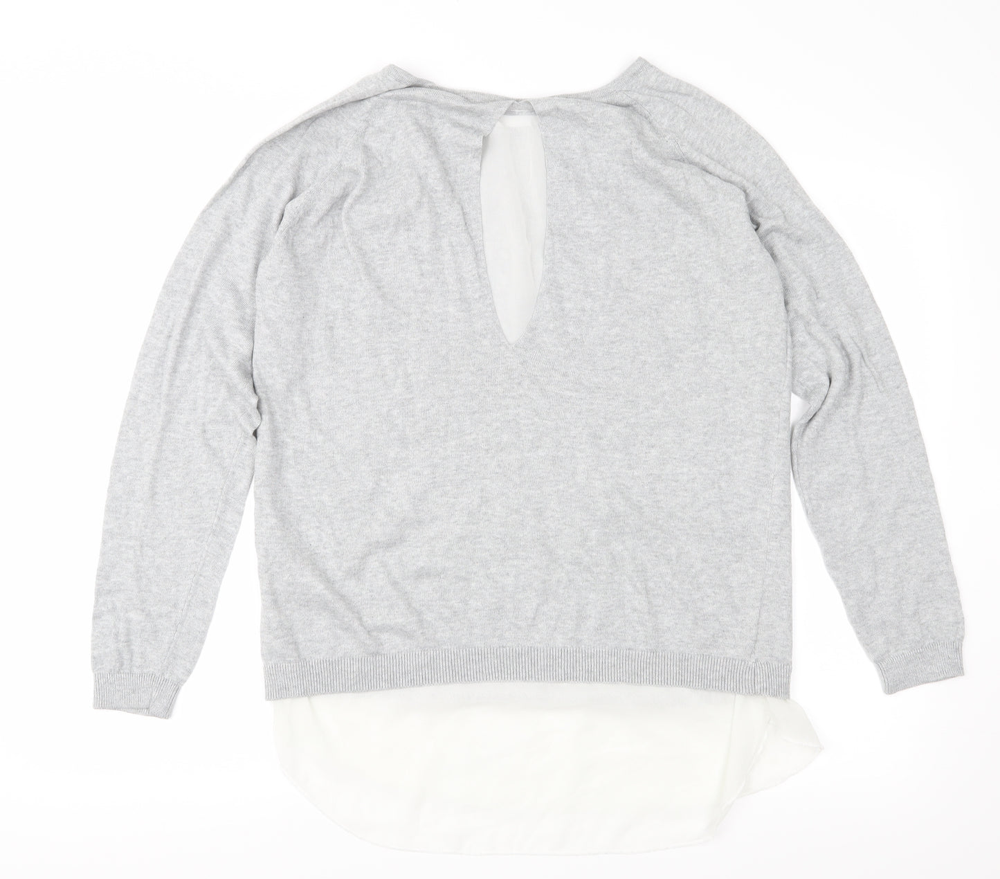 Only Womens Grey  Knit Pullover Jumper Size L