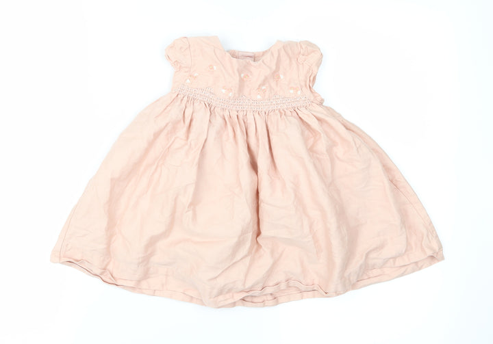 Marks and Spencer Girls Pink   Fit & Flare  Size 9-12 Months