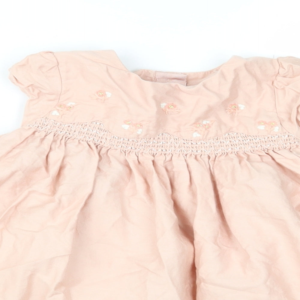 Marks and Spencer Girls Pink   Fit & Flare  Size 9-12 Months