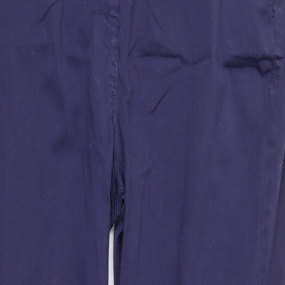 Per Una Womens Blue   Chino Trousers Size 18 L28 in