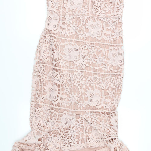 Missguided Womens Pink  Crochet Mermaid  Size 12