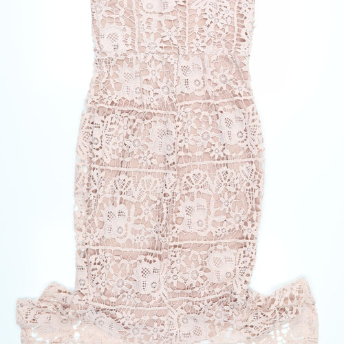 Missguided Womens Pink  Crochet Mermaid  Size 12