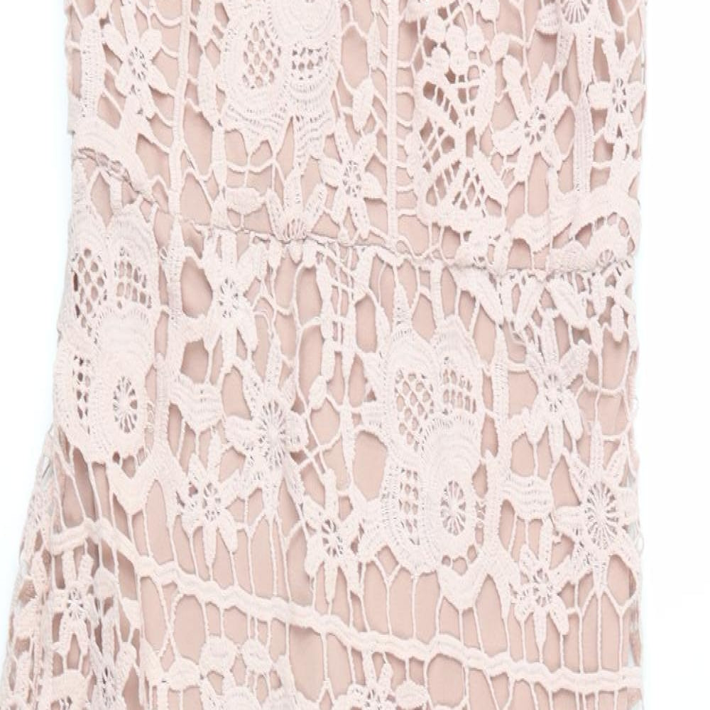 Missguided Womens Pink  Crochet Mermaid  Size 12