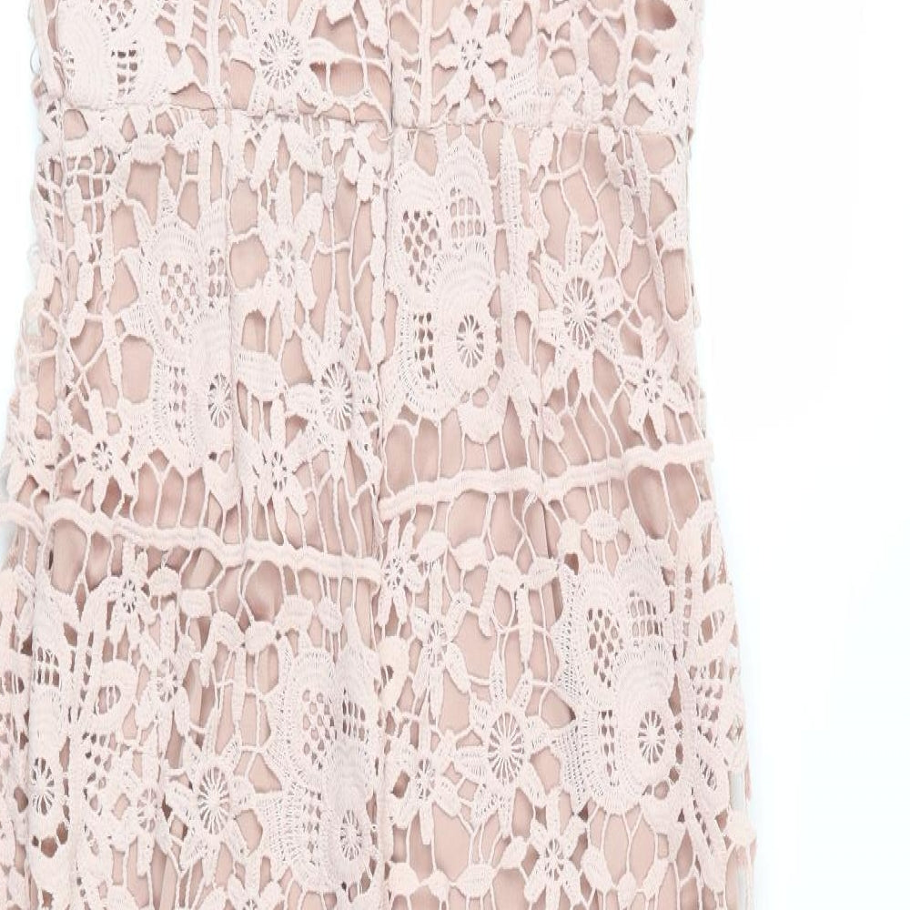 Missguided Womens Pink  Crochet Mermaid  Size 12