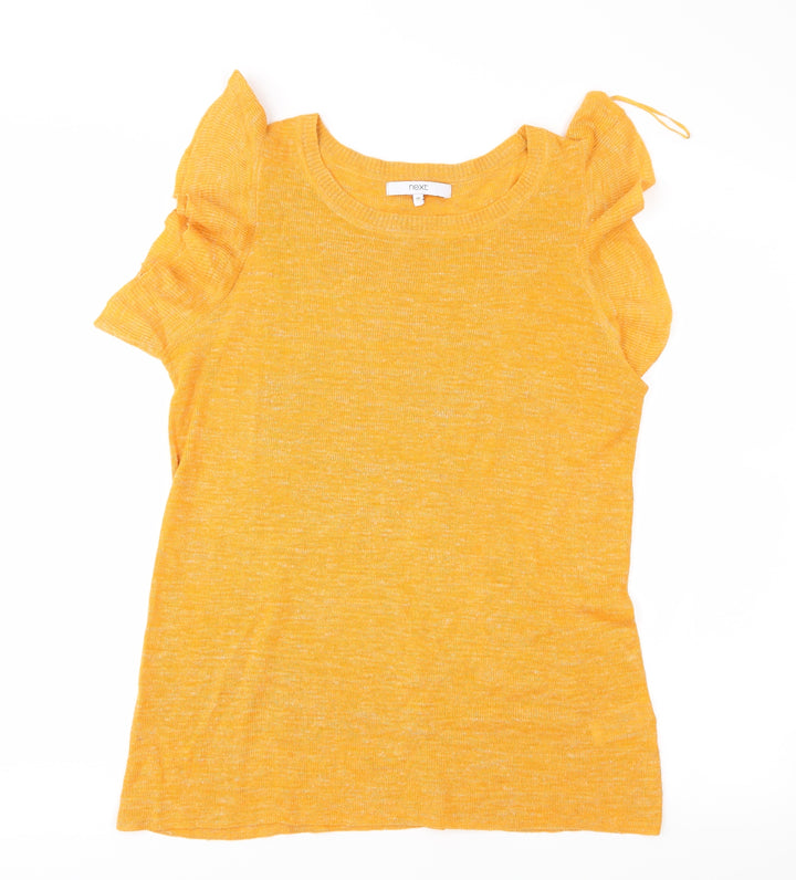 NEXT Womens Orange  Knit Pullover Jumper Size 14