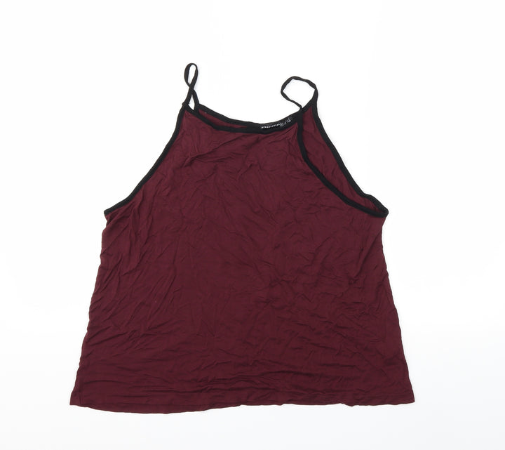 Atmosphere Womens Red Basic Tank Size 14