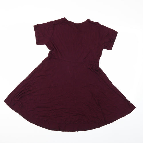 Boohoo Womens Red   Fit & Flare  Size 8