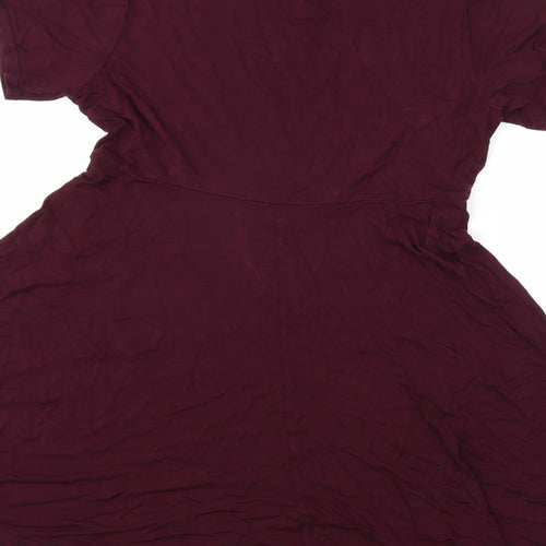 Boohoo Womens Red   Fit & Flare  Size 8