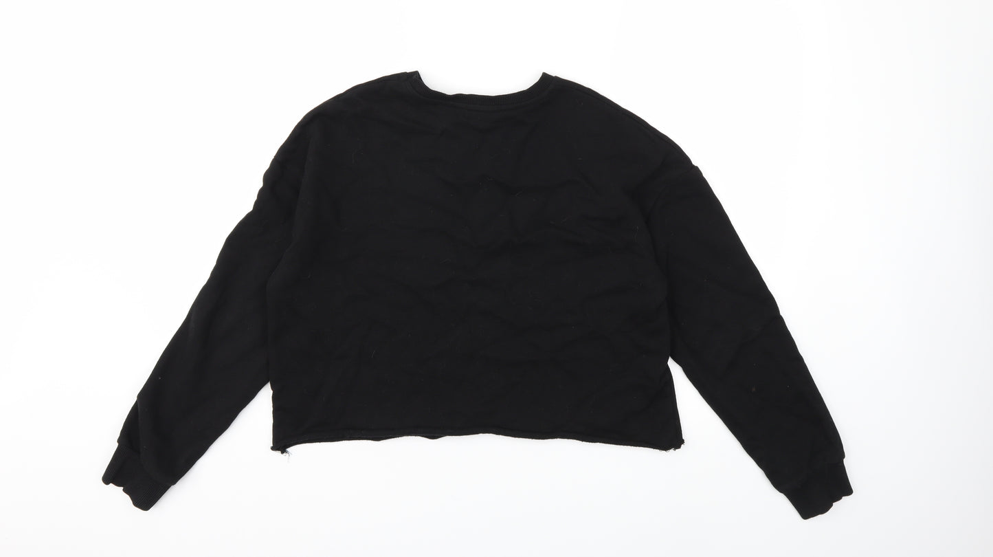 Primark Girls Black   Pullover Sweatshirt Size 14 Years