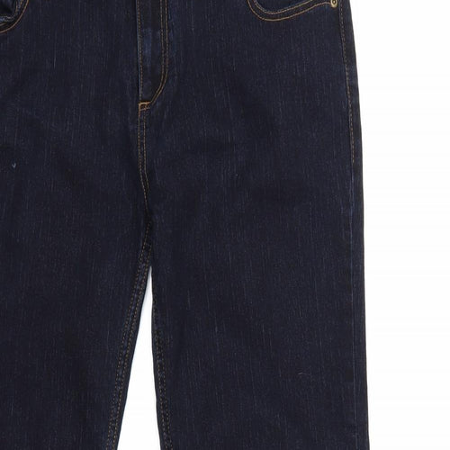 Dorothy Perkins Womens Blue  Denim Flared Jeans Size 16 L28 in