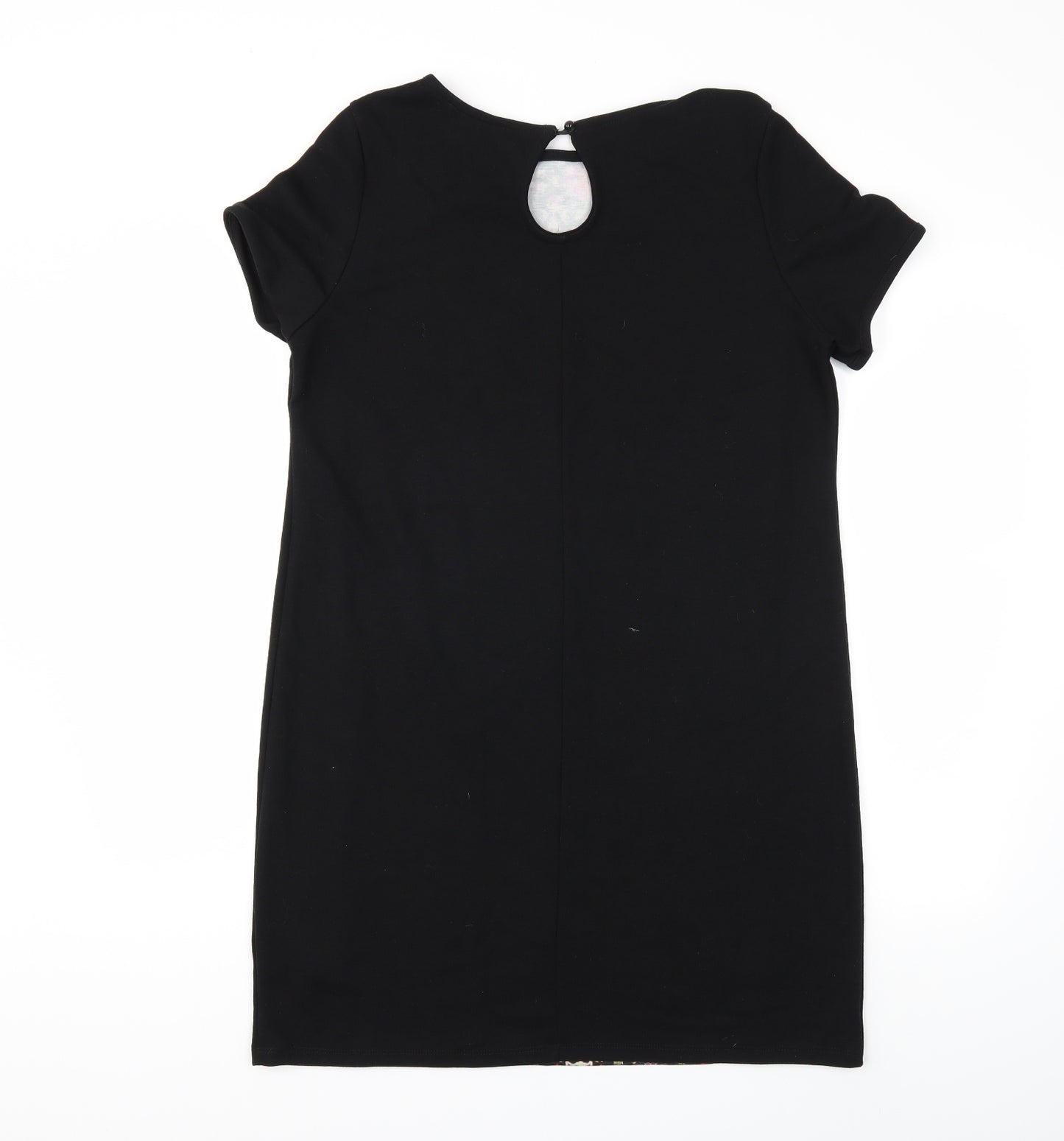 George Womens Black Floral  Jumper Dress  Size 14
