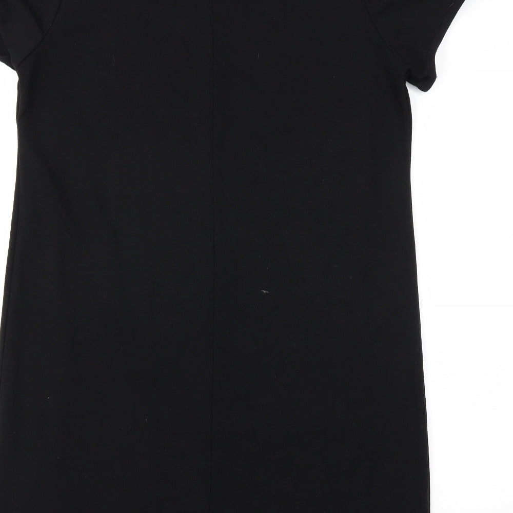 George Womens Black Floral  Jumper Dress  Size 14