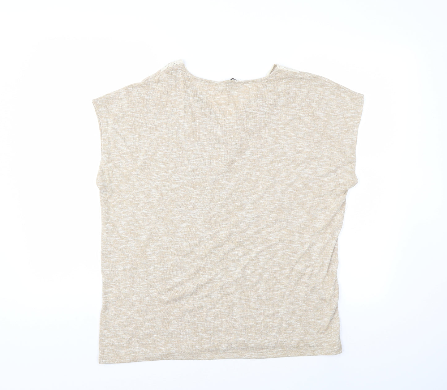 TU Womens Beige  Knit Pullover Jumper Size 16