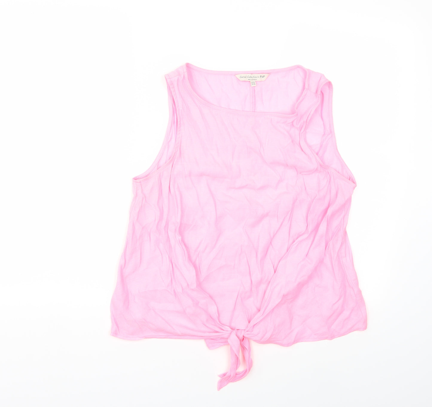 F&F Womens Pink   Basic Tank Size 16