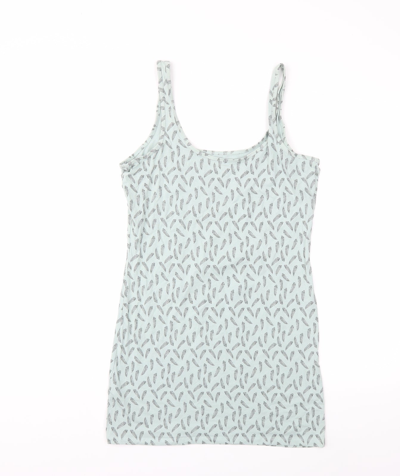 Primark Womens Green Floral  Basic Tank Size 14