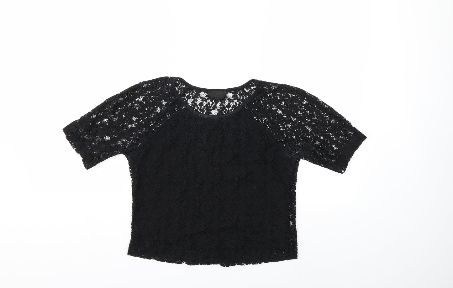 Topshop Womens Black   Basic T-Shirt Size 8