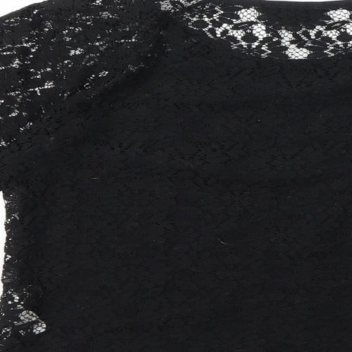 Topshop Womens Black   Basic T-Shirt Size 8