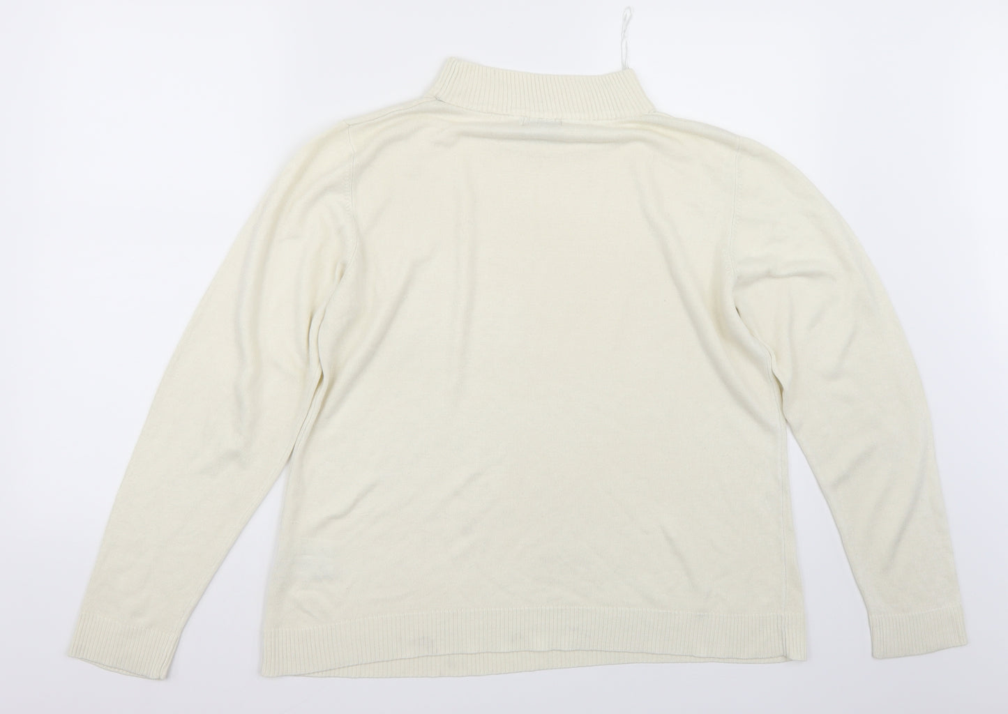 Damart Womens White   Pullover Jumper Size 18
