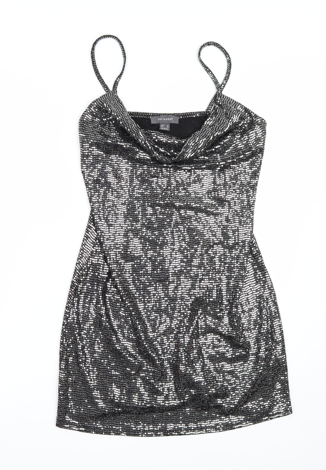 Primark Womens Silver   A-Line  Size 12